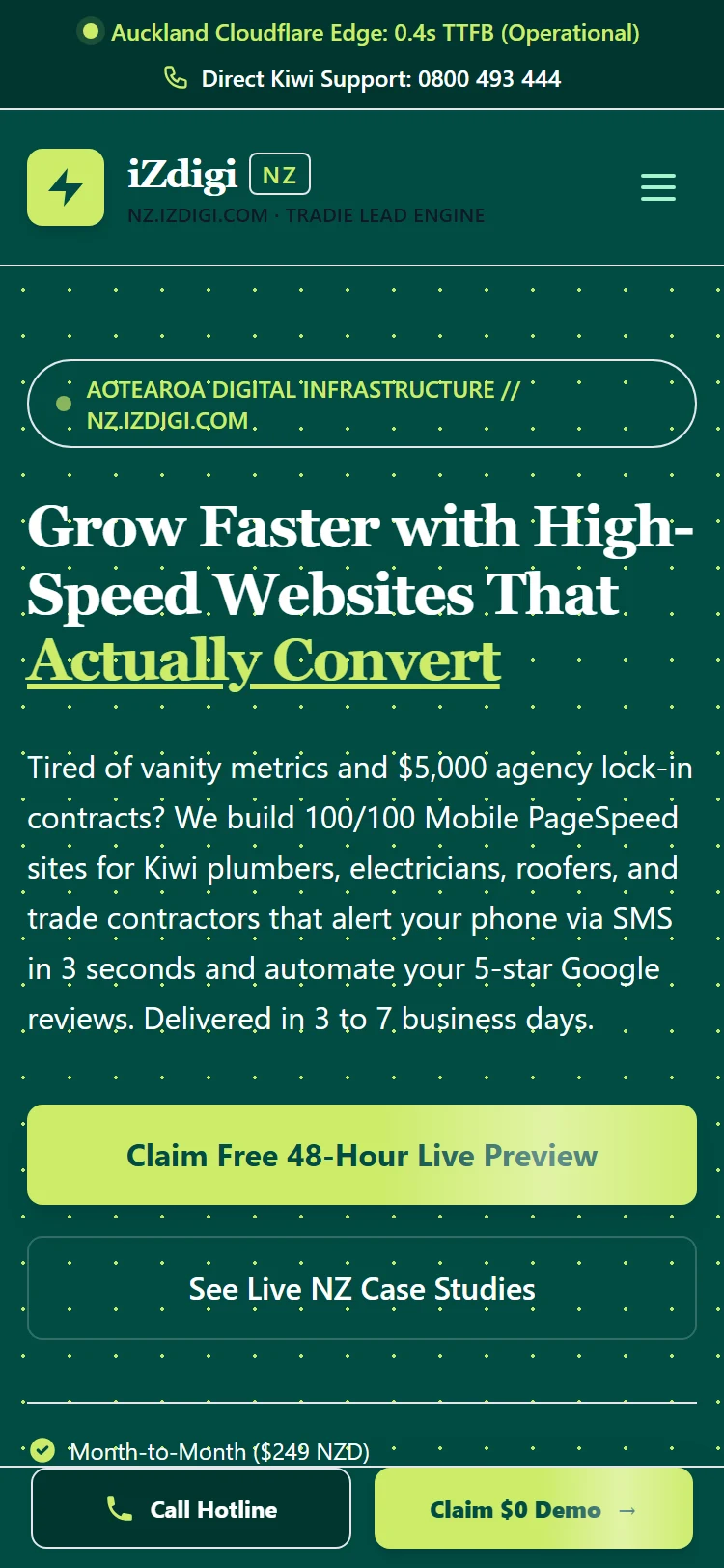 Seonesia Growth & Agency Engine Mobile View